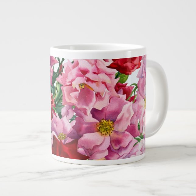 Tasse Géante Roses rouges et roses 2008 (Devant droit)