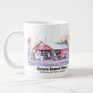Tasse Géante Route historique 66 Arizona General Store Aquarell