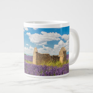 Tasse Géante Ruine dans un champ de lavande, France