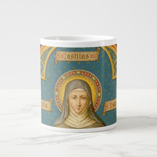 Tasse Géante Saint Clare d'Assise & Scrolls des Vows (SAU 027)  (Devant)
