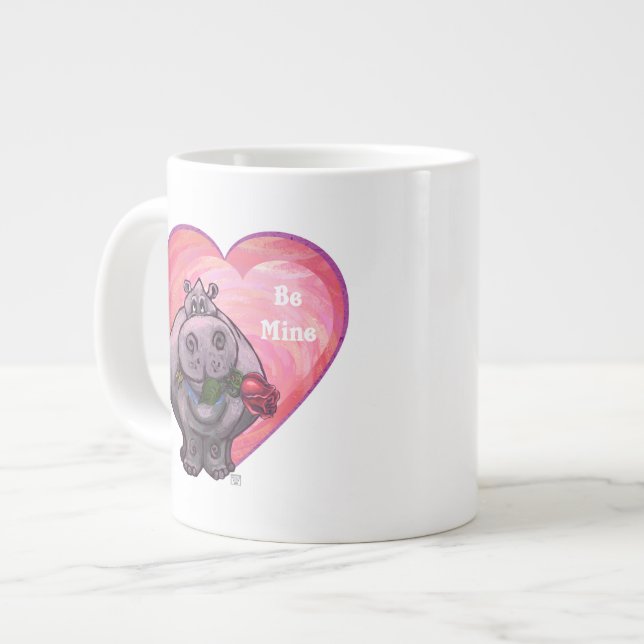 Tasse Géante Saint-Valentin Hippopotame (Devant gauche)