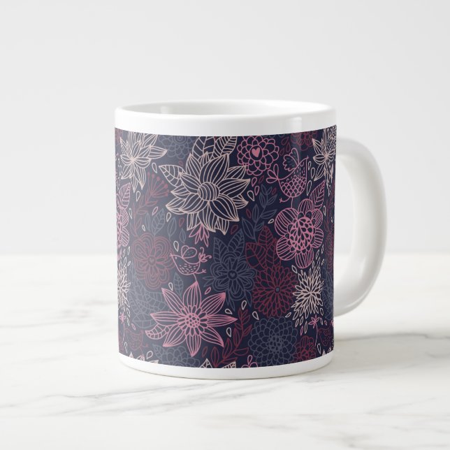Tasse Géante Schéma floral 4 2 (Devant droit)