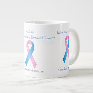 Tasse Géante Sensibilisation au cancer