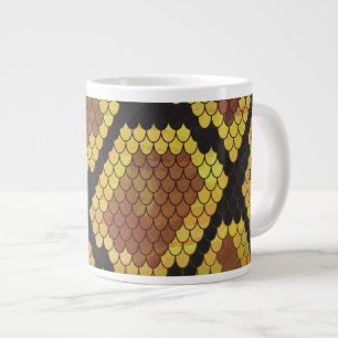 Tasse Géante Serpent Brown et impression or
