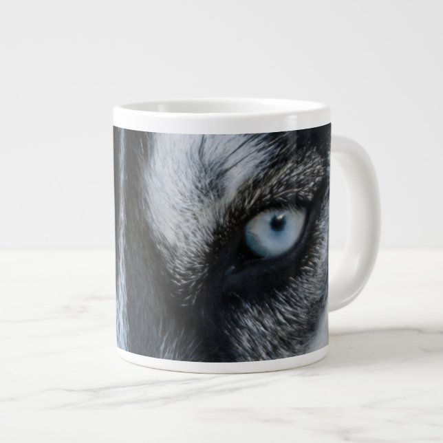Tasse Géante Sibérie Husky Eyes (Devant droit)