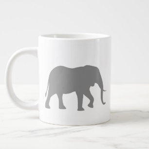 Tasse Géante Silhouettes africaines des éléphants Animal sauv