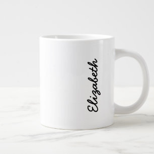 Tasse Géante Simplement Blanc Couleur Solide Personnalisez-Le P