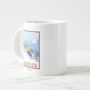 Tasse Géante Skier de neige - Timberline Lodge, Oregon