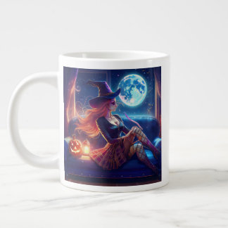 Tasse géante sorcière avec lune