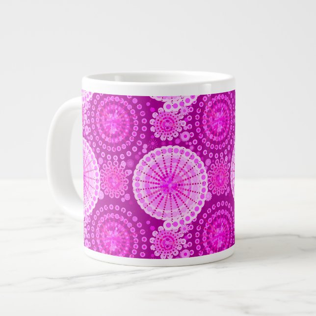 Tasse Géante Starburds et pingwheel, améthyste violet (Devant gauche)