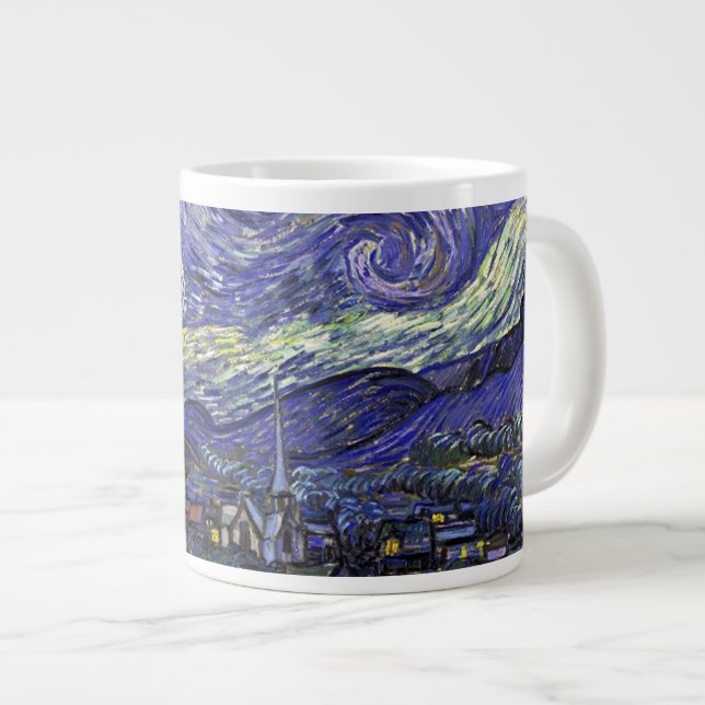 Tasse Géante Starry Night, Vincent Van Gogh. (Devant droit)