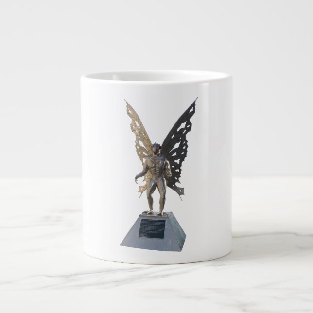 Tasse Géante Statue de Mothman de point la Virginie Occidentale (Devant)