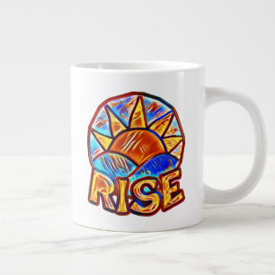 Tasse Géante Sun Rise coloré ~ Graphique de message d'applicati
