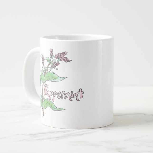 Tasse Géante Surdimensionner le thé à la menthe poivrée (Devant gauche)