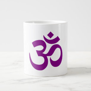 Tasse Géante Symbole Om pourpre