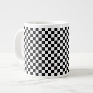 Tasse Géante Tableau de bord classique noir et blanc par STaylo