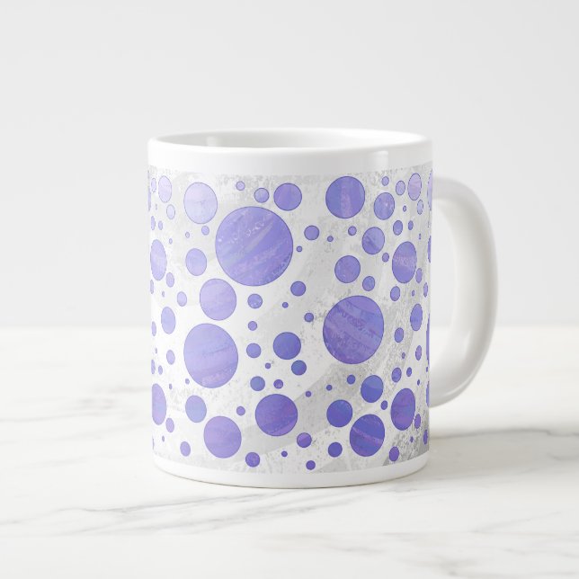 Tasse Géante Tache de soleil violette (Devant droit)