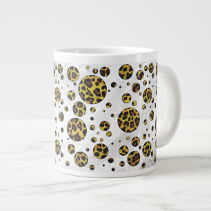 Tasse Géante Taches Jaunes et Marron Léopard