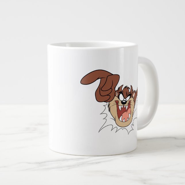 Tasse Géante TAZ™ Faisant irruption dans la page (Devant droit)