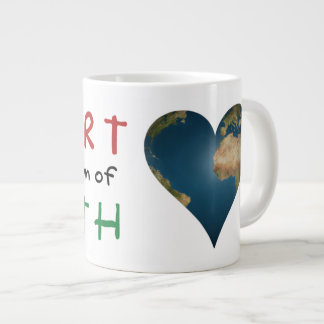 Tasse Géante Terre en forme de cœur anagramme Cœur