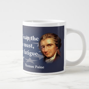 Tasse Géante Thomas Paine Citation sur la bénédiction de la l