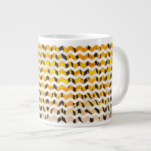 Tasse Géante Tigre Chevron noir et orange