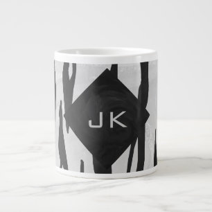Tasse Géante Tigre Monogramme noir et blanc