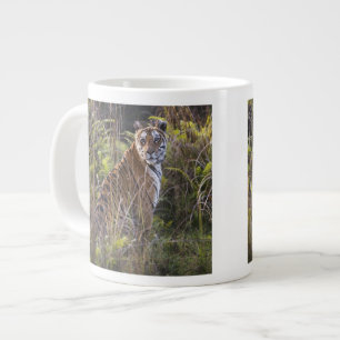 Tasse Géante Tigresse du Bengale dans les hautes herbes, essaya