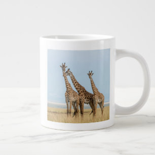 Tasse Géante Trois girafes posant