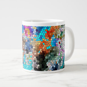 Tasse Géante TTEQOTGCubismINV SGDRKDP BLUE