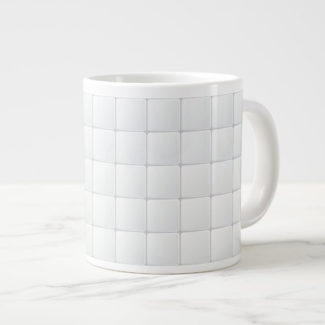 Tasse Géante Tuile blanche (Devant droit)