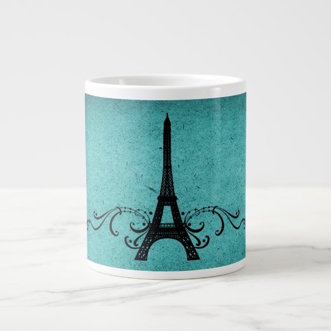 Tasse Géante Turquoise Vintage (Devant)