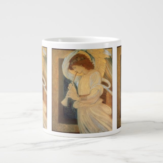 Tasse Géante Un ange joue à Flageolet par Burne Jones (Devant)