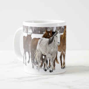 Tasse Géante Un paysage hivernal de course