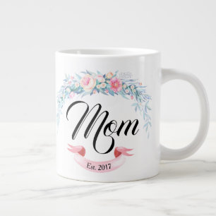Tasse Géante Une mère personnalisée établie une couronne de 