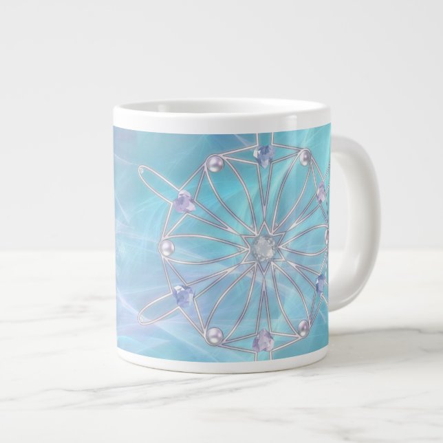 Tasse Géante Valse de la bouge de spécialité des Snowflakes (Devant droit)