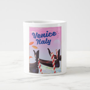 Tasse Géante Venice Italie Gondola imprimé de vacances.