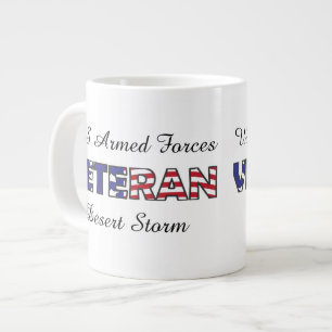 Tasse Géante Vétéran militaire des forces armées américaines