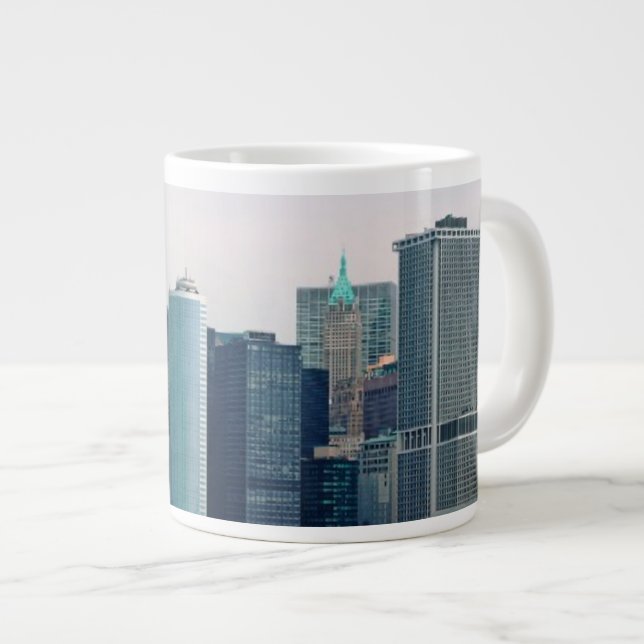 Tasse Géante Ville - NY - Le quartier financier (Devant droit)