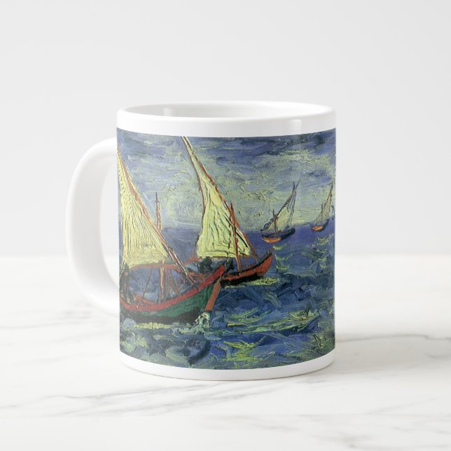 Tasse Géante Vincent van Gogh - La mer à Saintes Maries (Devant gauche)