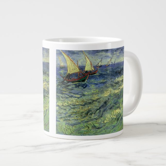 Tasse Géante Vincent van Gogh - La mer à Saintes Maries (Devant droit)