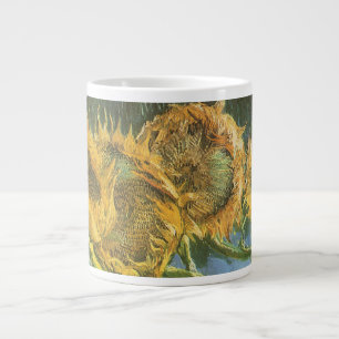 Tasse Géante Vincent van Gogh - Nature morte : Quatre tournesol