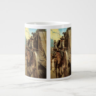 Tasse Géante Vintage Cowboys, The Admirable Outlaw par NC Wyeth