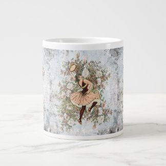 Tasse Géante Vintage Dancing Gypsy Mélange et correspondance fl