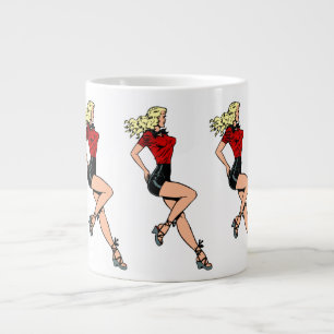 Tasse Géante Vintage fille glamour à côté, Blond Blombshell
