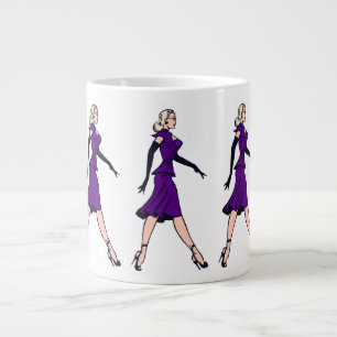Tasse Géante Vintage Glamor Girl, Retro Blond Secrétaire