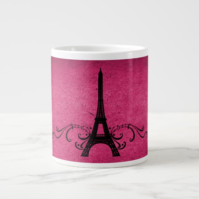 Tasse Géante Vintage rose (Devant)