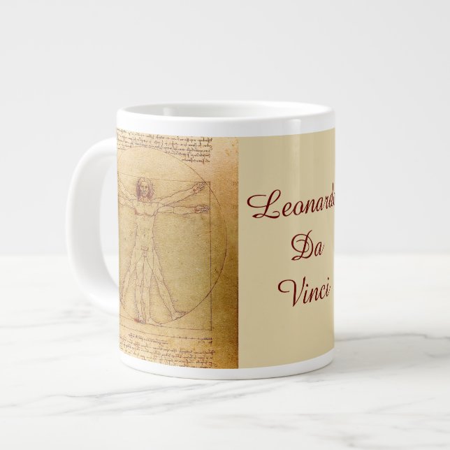 Tasse Géante Vitruvien De Leonardo Da Vinci (Devant gauche)
