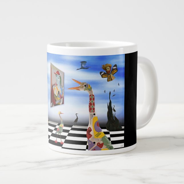 Tasse Géante Vivez votre art (Devant droit)