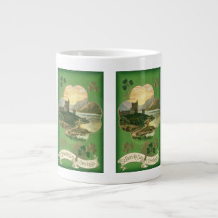 Tasse Géante Vœux de la Saint-Patrick vintage Château Shamrock